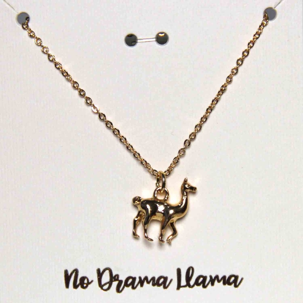 No Drama Llama Necklace - Picture 1 of 1